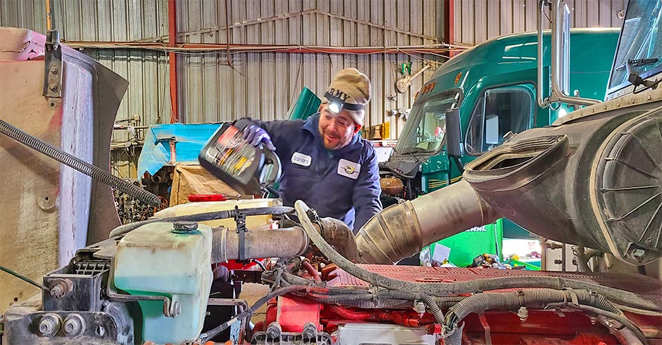 semi-truck overheating